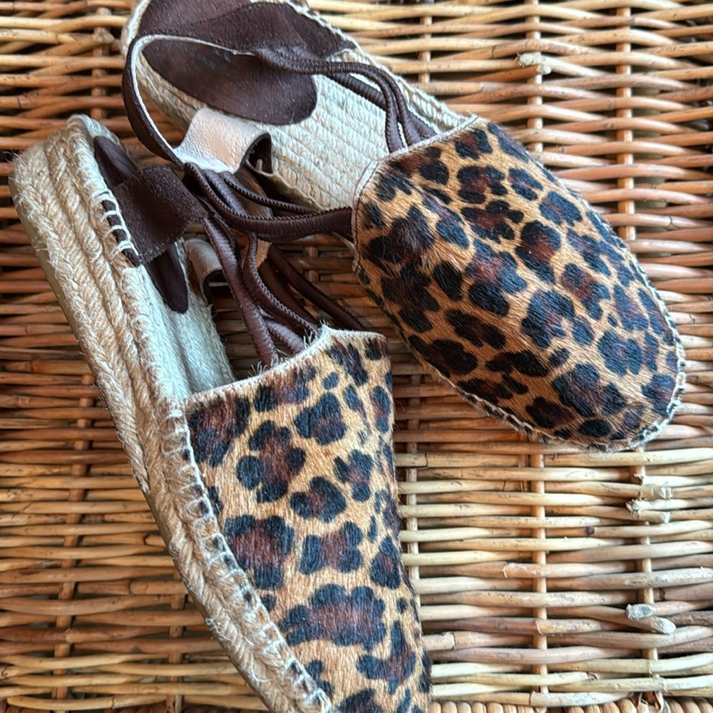 Leopard Print Women's Espadrilles.